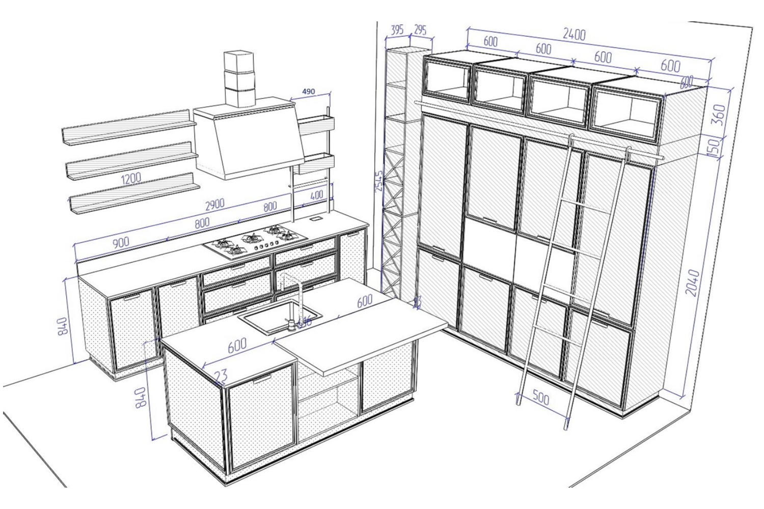 Распродажа - изображение №3 "Кухня Хюгге (выставочный образец)"  на www.Angstrem-mebel.ru